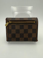 Louis Vuitton LOUIS VUITTON PUSH-LOCK Damier Ebene Wallet