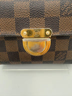 Louis Vuitton LOUIS VUITTON PUSH-LOCK Damier Ebene Wallet