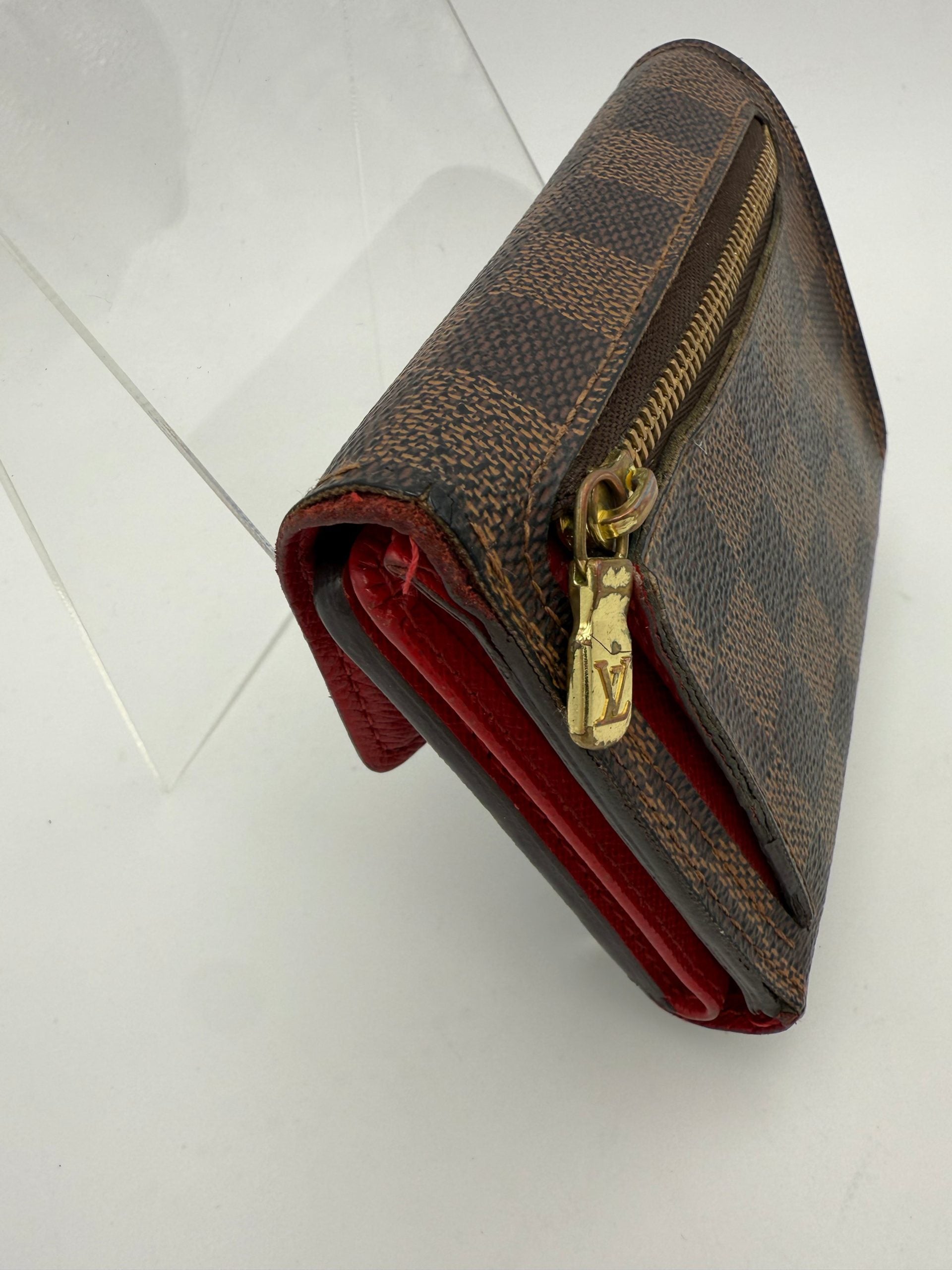 Louis Vuitton LOUIS VUITTON PUSH-LOCK Damier Ebene Wallet