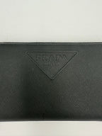 Prada PRADA Zip in Saffiano Leather Wallet