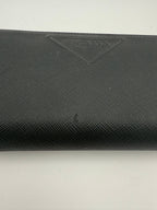 Prada PRADA Zip in Saffiano Leather Wallet