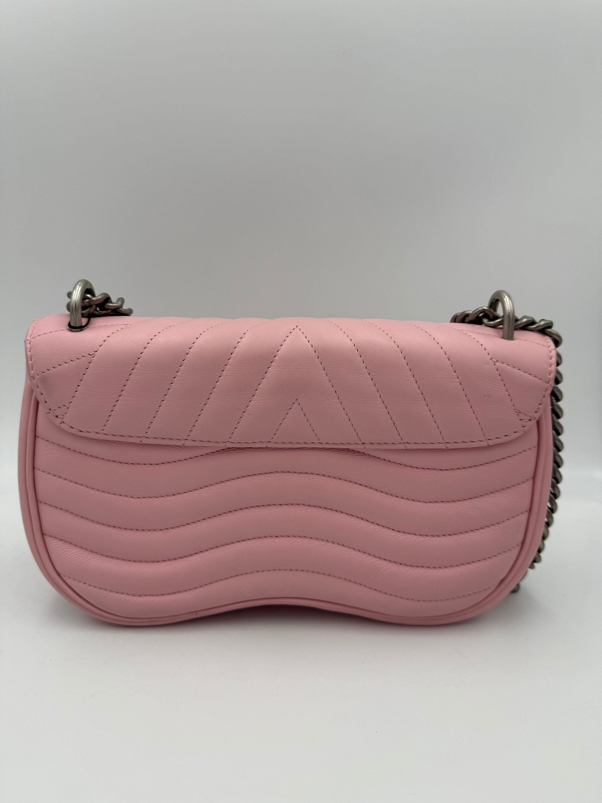 Louis Vuitton LOUIS VUITTON NEW WAVE Rosa MM Leather Handbag