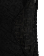 Dolce & Gabbana Black Cotton DG Logo High Waist Girdle Underwear