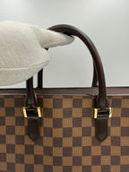 Louis Vuitton LOUIS VUITTON SAC PLAT PARIS PM Damier Ebene Handbag