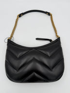 Gucci GUCCI HOBO PUFFER MARMONT Black Handbag