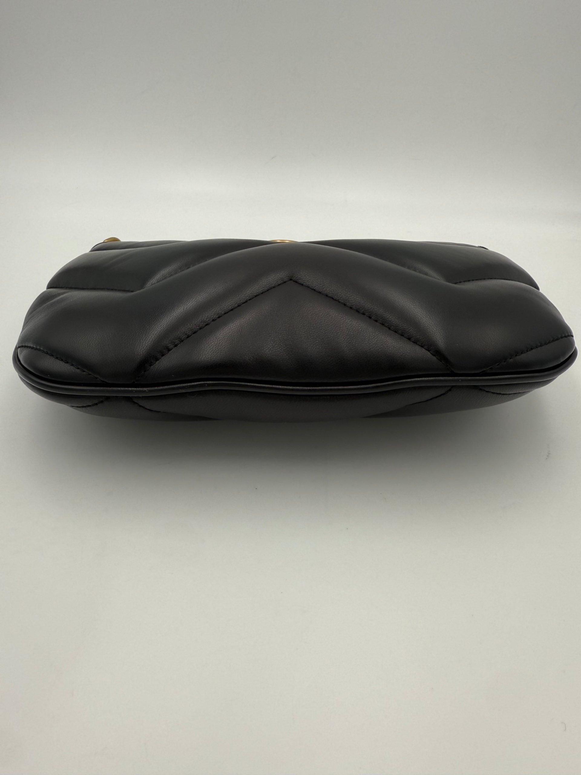 Gucci GUCCI HOBO PUFFER MARMONT Black Handbag