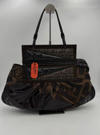 Gucci GUCCI GG Hammered Leather Shoulder Bag