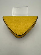 Prada PRADA Saffiano Yellow Coin Purse