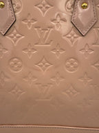 Louis Vuitton LOUIS VUITTON Alma MM Pink Patent Monogram Handbag