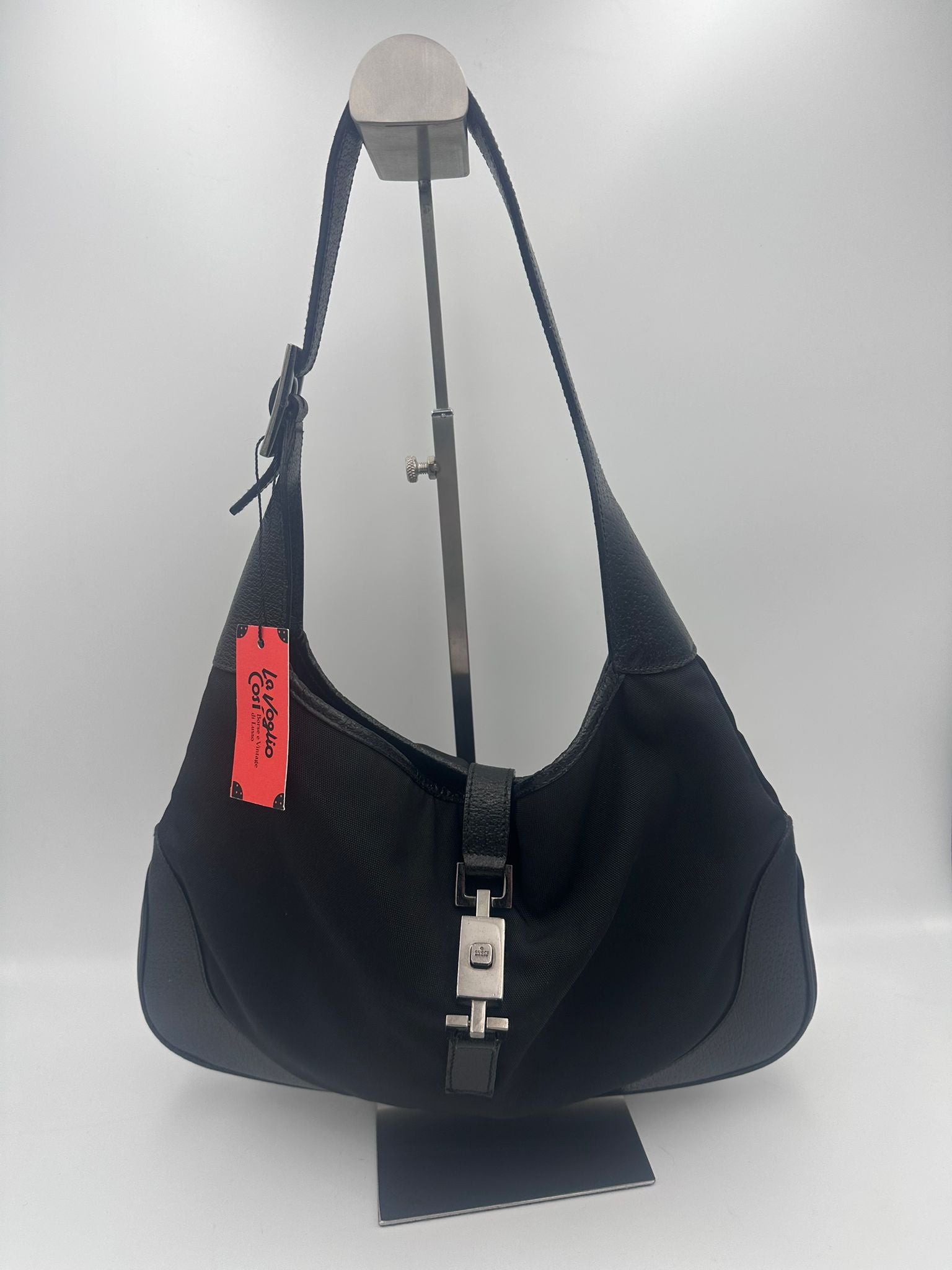 Gucci GUCCI JACKIE Leather and Fabric Handbag
