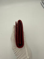 Miu Miu MIU MIU Rosso Crocodile Print Leather Wallet