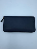 Prada PRADA Zip in Blue Saffiano Wallet