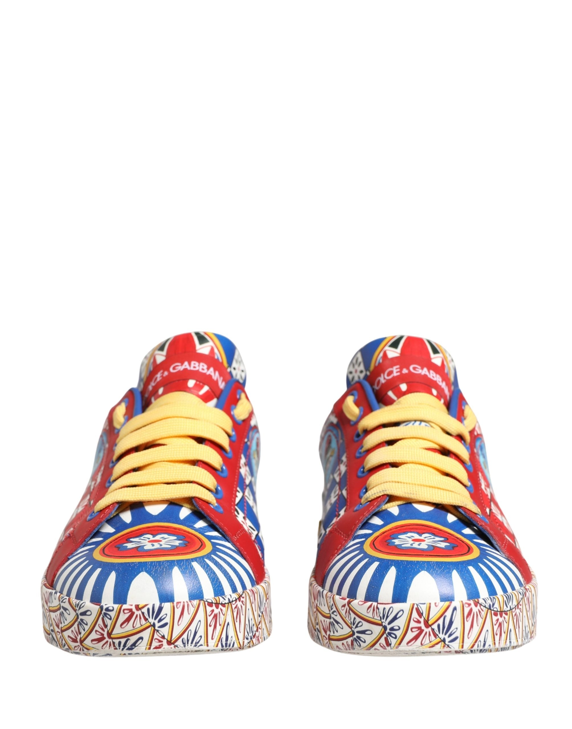Dolce & Gabbana Multicolor Portofino Carretto Women Sneakers Shoes