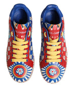 Dolce & Gabbana Multicolor Portofino Carretto Women Sneakers Shoes