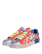 Dolce & Gabbana Multicolor Portofino Carretto Women Sneakers Shoes