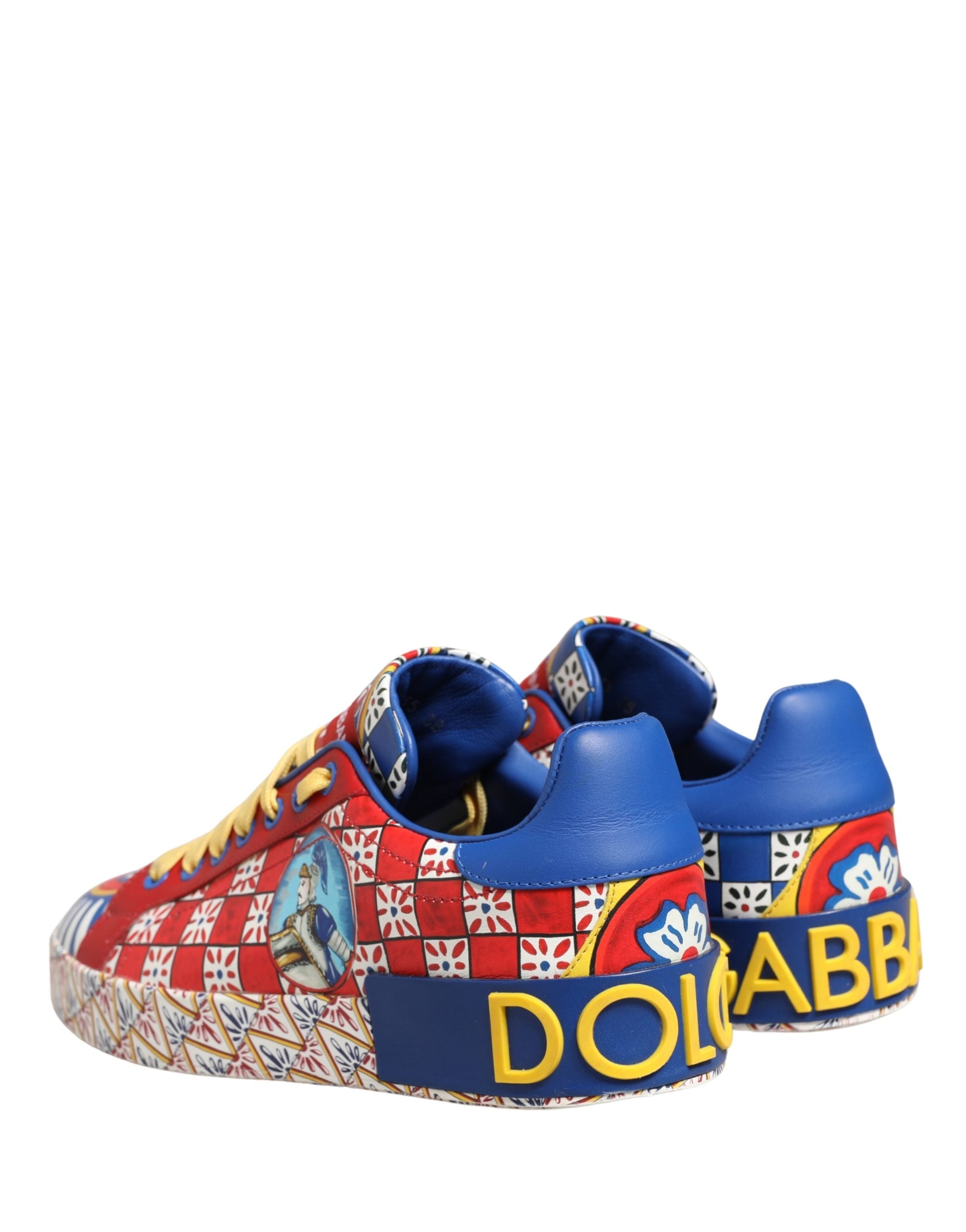 Dolce & Gabbana Multicolor Portofino Carretto Women Sneakers Shoes