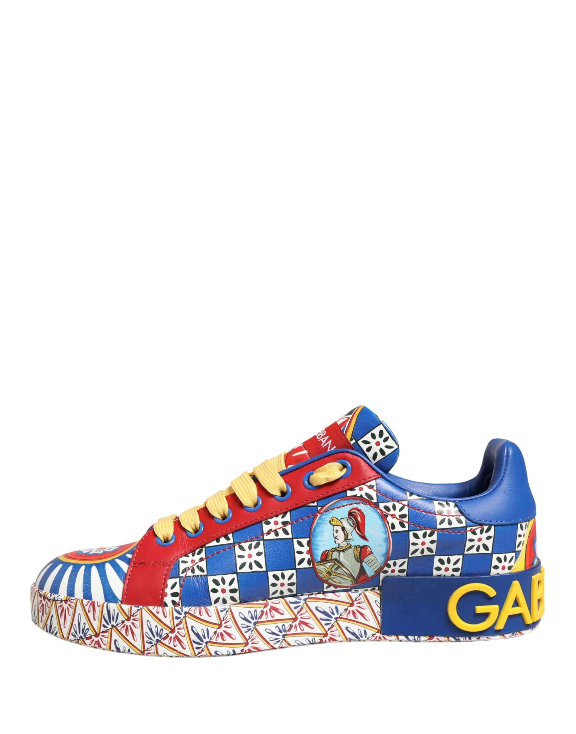 Dolce & Gabbana Multicolor Portofino Carretto Women Sneakers Shoes
