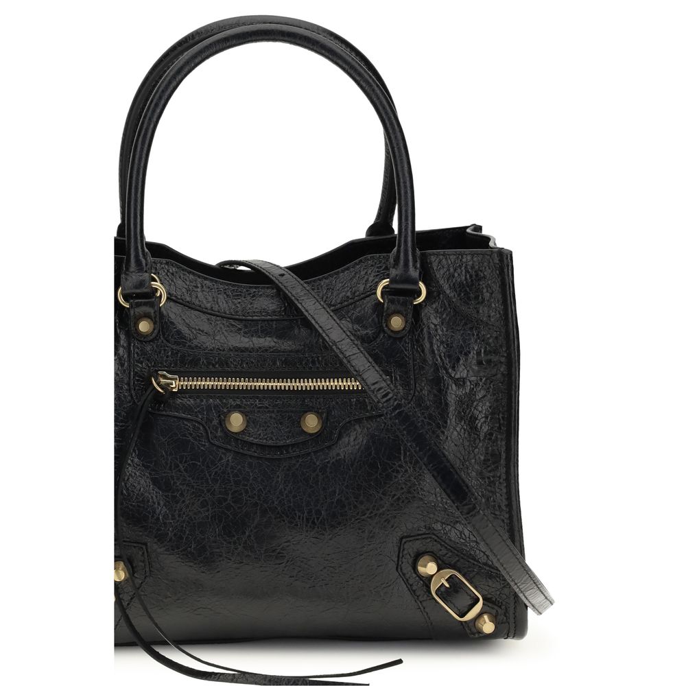 Balenciaga Black Lamb Ovis Aries Aries Shoulder Bag