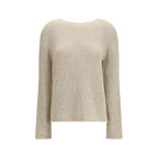 The Row Beige Cashmere Sweater