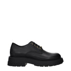 Versace Black Leather Oxfords And Derbies