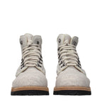 Eleventy Beige Fabric Ankle Boots