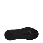 Versace Black Leather Low Top Sneakers