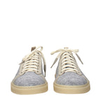 Eleventy Gray Fabric Low Top Sneakers