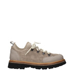 Eleventy Beige Leather Low Top Sneakers