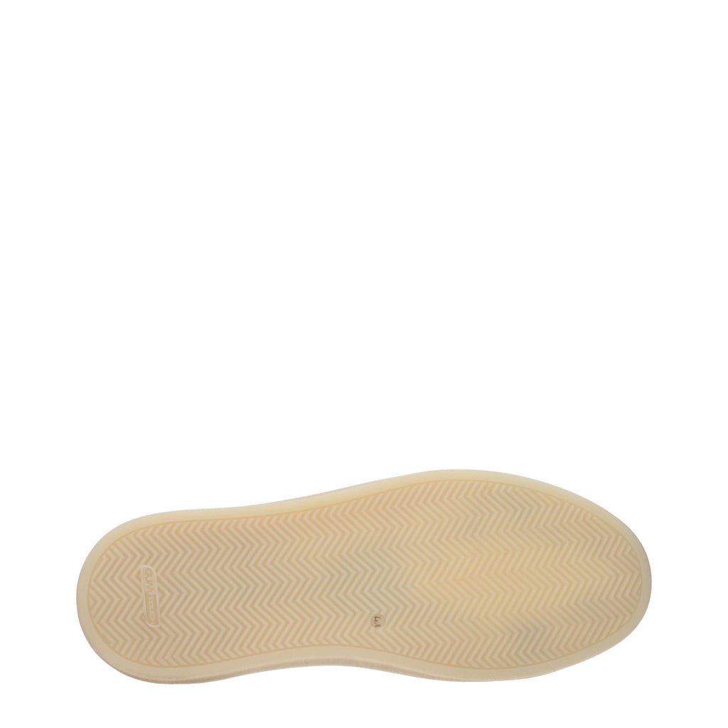 Eleventy Beige Fabric Low Top Sneakers