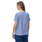 Street One Blue Cotton Blouse