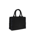 PINKO Black Cotton Shoulder Bag