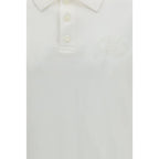 Burberry White Cotton Polo Shirt
