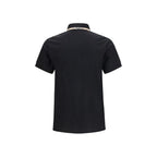 Burberry Black Cotton Polo Shirt