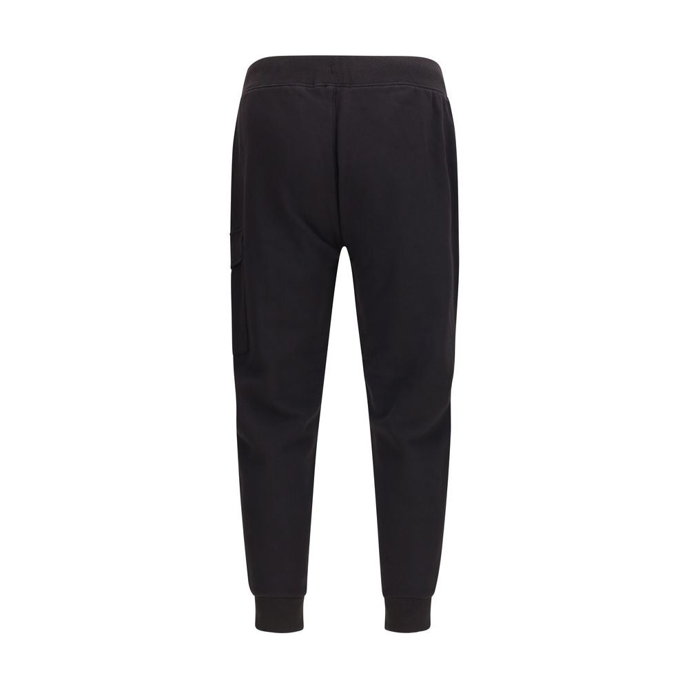 C.P. Company Black Cotton Cargo Pants