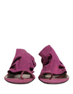 Dolce & Gabbana Violet Heels Sandals Shoes