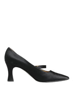 Dolce & Gabbana Black Satin Mary Jane Pumps Shoes