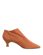 Dolce & Gabbana Brown Suede Ankle Boots Shoes