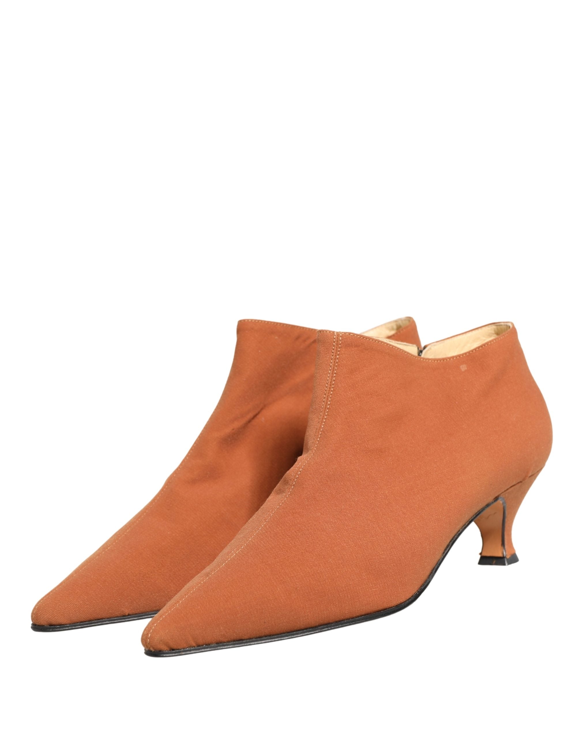 Dolce & Gabbana Brown Suede Ankle Boots Shoes