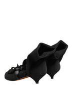 Dolce & Gabbana Black Suede Ankle Boots Shoes