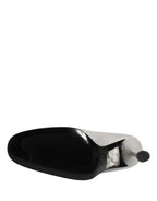 Dolce & Gabbana White Leather High Heels Women Pumps Shoes