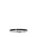 Diesel White Calf Leather Bos Taurus Regular Belt
