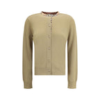 Burberry Brown Wool Oves Aries Cardigan