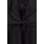Ganni Black Cotton Casual Dress