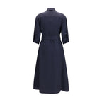 P.A.R.O.S.H. Blue Viscose Casual Dress
