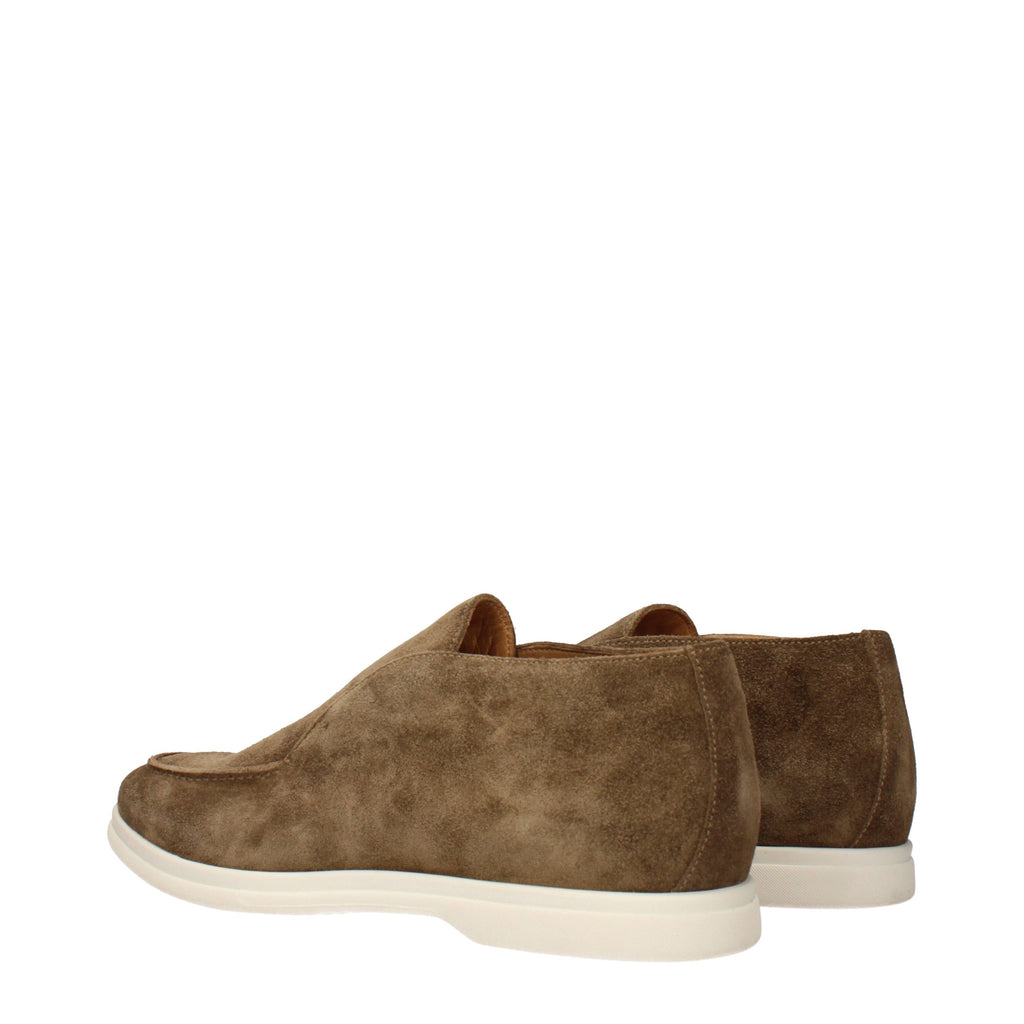 Eleventy Brown Leather Ankle Boots
