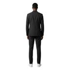 Mulish Black Polyester Three-Piece Suit