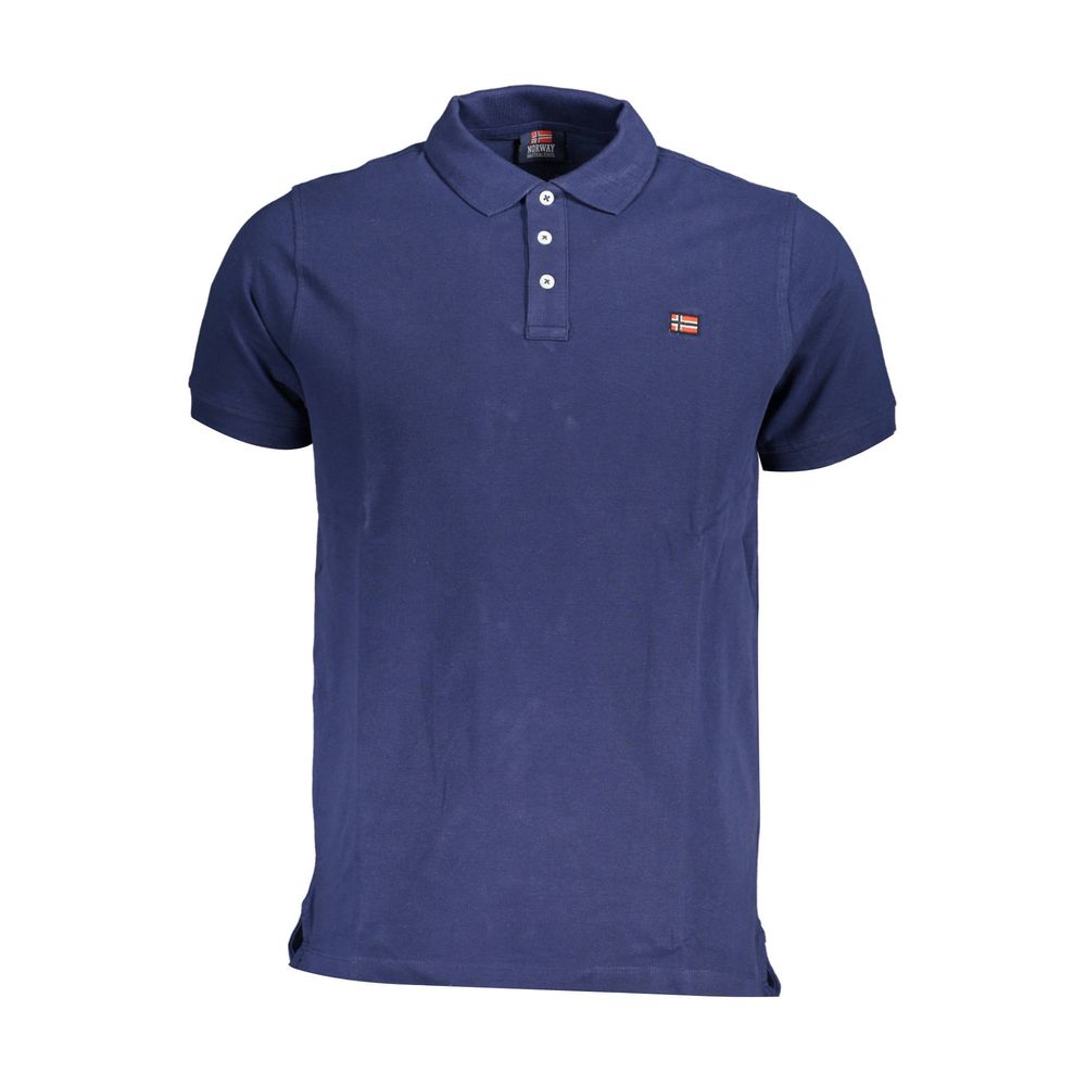 Norway 1963 Blu Cotton Men Polo