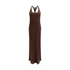 Staud Brown Silk Casual Dress