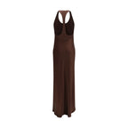 Staud Brown Silk Casual Dress