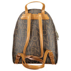 Mario Valentino Brown Polyurethane Womens Backpack